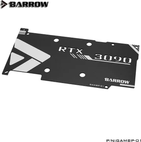 Barrow Backplate für Galax/Gainward 3090 Full Coverage GPU Water Block silber
