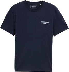 Tom Tailor Basic mit Logo-Print T-Shirt kurzarm nautical navy (Herren)