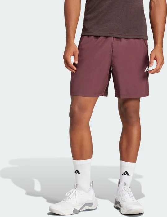 adidas Train Essentials Woven Training Shorts Trainingshose kurz aurora ruby/white (Herren)