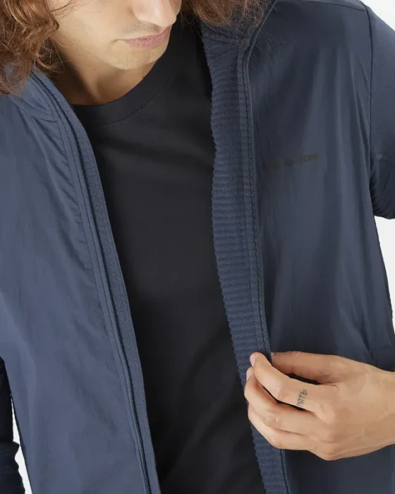Salomon Essential Lightwarm Hybrid Funktionsjacke blue nights (Herren)