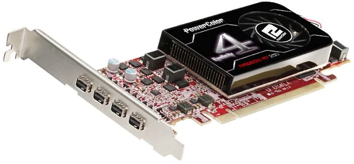 PowerColor Radeon R7 250 Eyefinity 4 LP Edition, 2GB GDDR5, 4x mDP