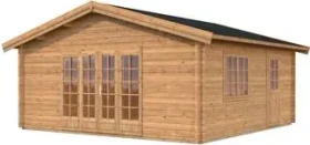 Palmako Irene 27.7m² Gartenhaus hellbraun tauchgrundiert