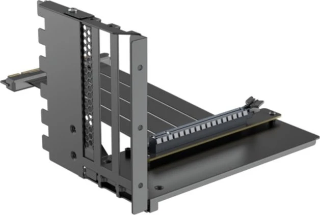 Xilence Riser Card, inkl. PCI-Slot Blende für Xilence, gewinkelt, PCIe 4.0, schwarz