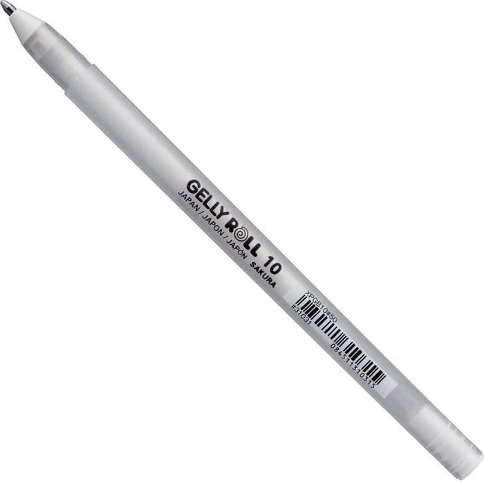Sakura Gelly Roll 10 B Gelroller (Mine) weiß/transparent