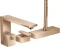 Hansgrohe AXOR Edge 3-Loch Einhebel-Wannenrandmischer - Diamantschliff polished red gold Vorschaubild