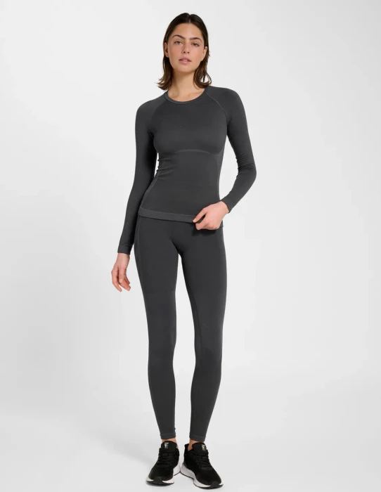 hummel CEA Seamless Tight Funktionsshirt langarm ebony (Damen)