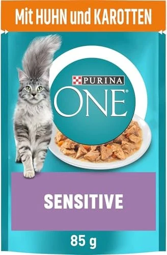 Purina One Sensitive mit Huhn und Karotten, 2.04kg (24x 85g)
