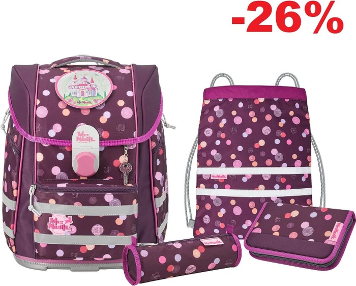 McNeill Biggy Ruby Schultaschen-Set, 5-tlg.