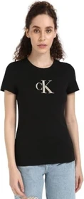 Calvin Klein Gradient Slim Fit T-Shirt kurzarm ck black (Damen)