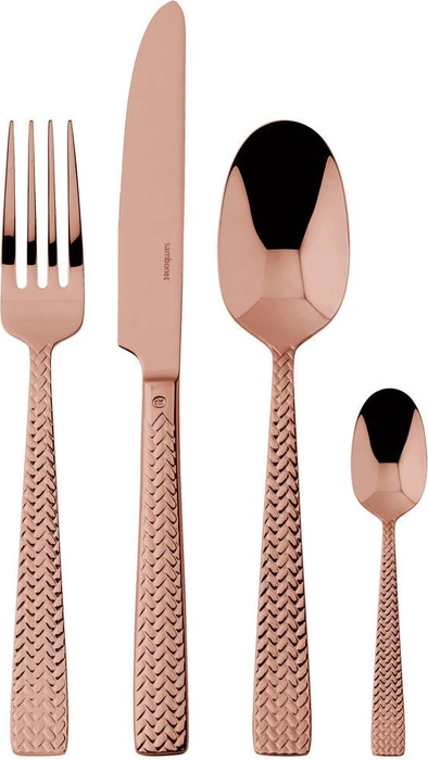 Sambonet Cortina Edelstahl PVD Besteck-Set kupfer, 24-tlg.