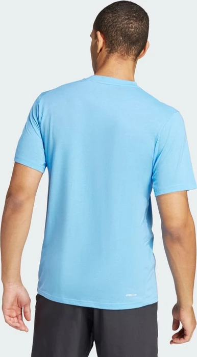 adidas Train Essentials Feelready Logo Funktionsshirt kurzarm blue burst/white (Herren)