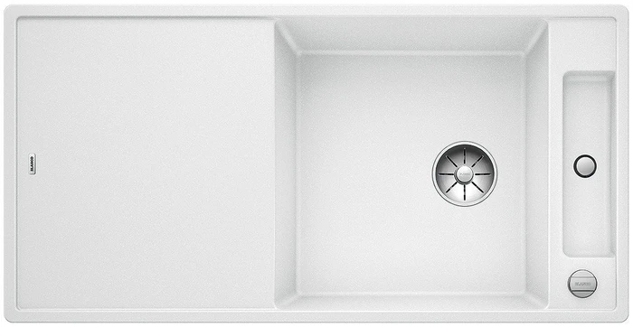 Blanco Axia III XL 6 S InFino Becken reversibel mit Ablauffernbedienung weiß inkl. Holzschneidebrett