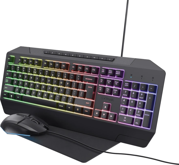 Trust Gaming GXT 791 3-in-1 Gaming-Bundle, schwarz, USB, DE
