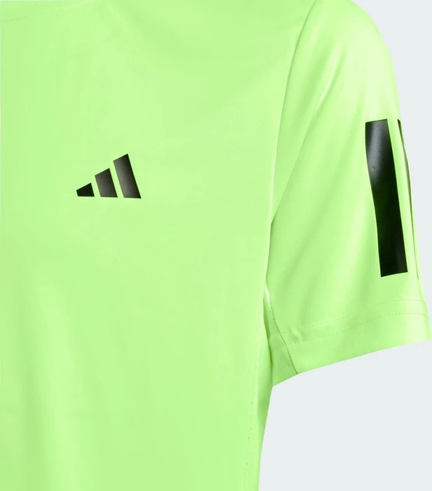 adidas Club Tennis 3-Streifen Funktionsshirt kurzarm lucid lemon (Junior)