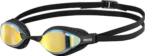 Arena Air Speed Mirror Schwimmbrille yellow copper/black