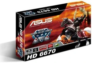 ASUS Radeon HD 6670, EAH6670/DIS/1GD5, 1GB GDDR5, DVI, HDMI, DP