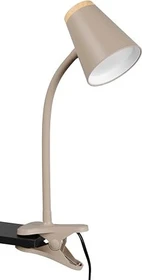 Trio Pongo LED-Klemmleuchte warm beige