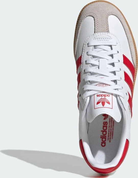 adidas Samba OG cloud white/better scarlet/gum (Junior)