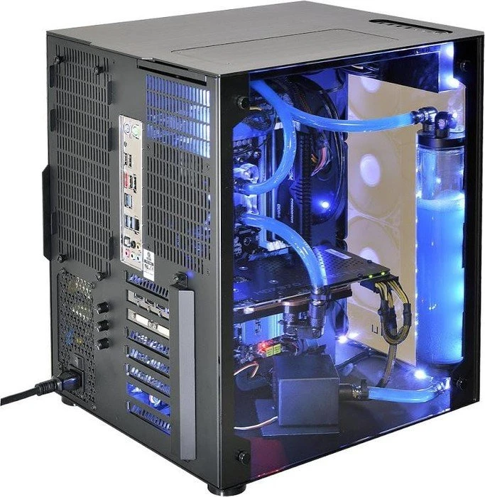 Lian Li PC-O8 schwarz, Glasfenster, RGB-Beleuchtung