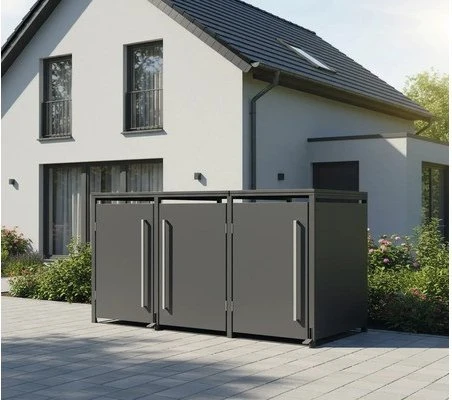Westmann Pedura Mülltonnenbox 3x 240l anthrazit