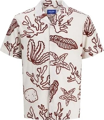 Jack & Jones Relaxed Fit Hemd kurzarm cloud dancer (Herren)