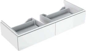 Geberit Xeno² Unterschrank für Waschtisch 117.4x22x46.2cm, 2 Schubladen, weiß