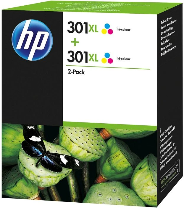 HP Druckkopf mit Tinte 301 XL dreifarbig, 2er-Pack