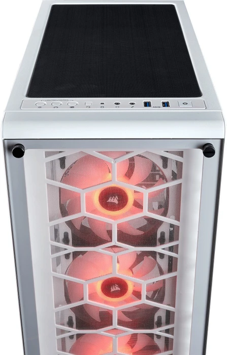 Corsair Crystal Series 460X RGB weiß, Glasfenster