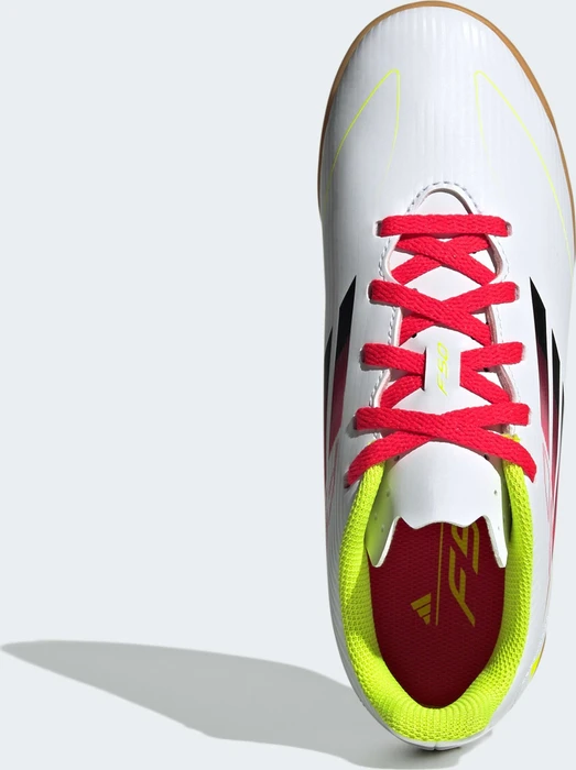 adidas F50 Club IN ftwr white/core black/solar yellow (Junior)
