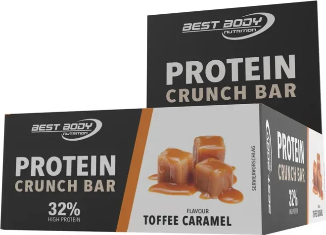 Best Body Nutrition Protein Crunch Bar Toffee Caramel 12x35g