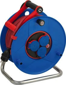 Brennenstuhl Garant Bretec Gewerbe-/Baustellen-Kabeltrommel, Schuko auf 3x Schuko, 40m, IP44, H07RN-F 3G1,5