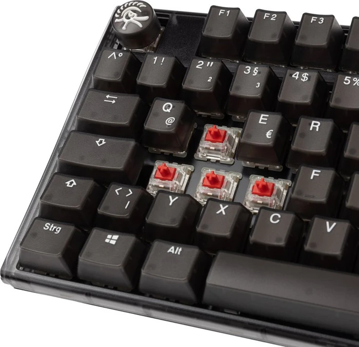 Ducky One 3, Aura Black, TKL, LEDs RGB, MX RGB RED, USB, DE