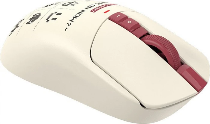A4Tech Bloody R72 Ultra Duo Wireless Gaming Mouse mit Ladestation, Pixels Red, USB