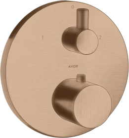 Hansgrohe Axor Uno Thermostat Unterputz mit Ab- und Umstellventil brushed red gold