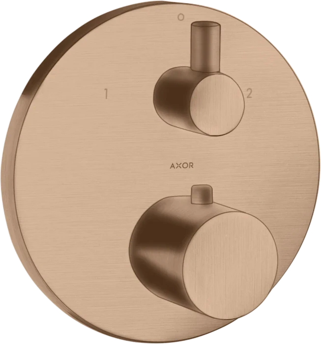 Hansgrohe Axor Uno Thermostat Unterputz mit Ab- und Umstellventil brushed red gold