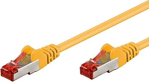 goobay Patchkabel, Cat6, S/FTP, RJ-45/RJ-45, 0.25m, gelb