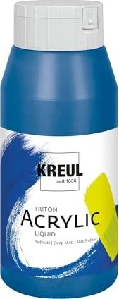 Kreul Solo Goya Triton Acrylic Acrylfarbe, primärblau, 750ml