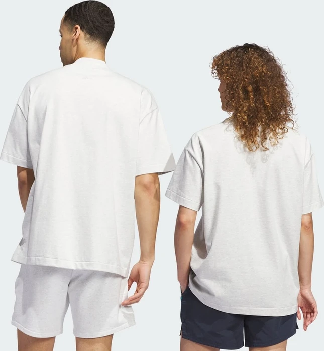 adidas Basketball 001 T-Shirt kurzarm grey one mel.