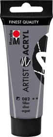 Marabu Artist Acryl Acrylfarbe, silber, 22ml