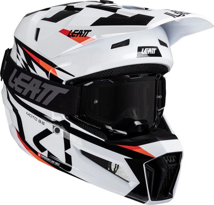 Leatt Moto 3.5 weiß/schwarz/rot
