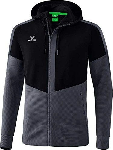 Erima Squad mit Kapuze Trainingsjacke black/slate grey (Herren)