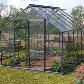 Vitavia Merkur 9900 ESG 3mm Gewächshaus anthrazit