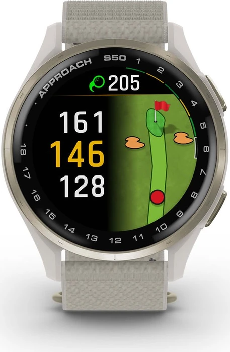 Garmin Approach S50 GPS-Golfuhr cream gold/ivory