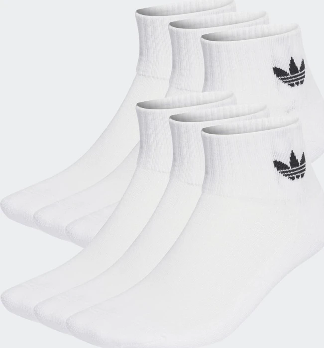 adidas Mid Ankle Socken white, 6 Paare