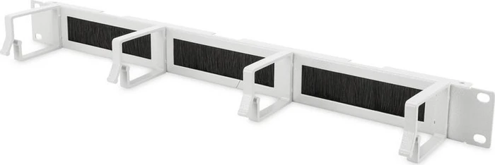 Digitus Rangierpanel mit Bürstenleisten, für 483mm-Schränke, RAL 7035, 1HE