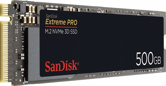 SanDisk Extreme Pro M.2 NVMe 3D SSD 500GB, M.2 2280 / M-Key / PCIe 3.0 x4