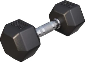 Gorilla Sports Hexagon Gummi Kurzhantel 8kg