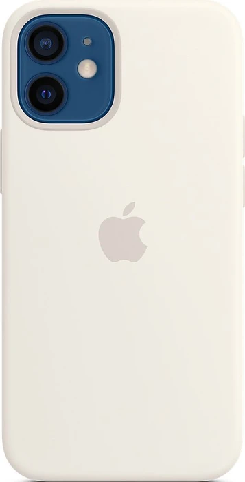 Apple Silikon Case mit MagSafe für iPhone 12 Mini weiß