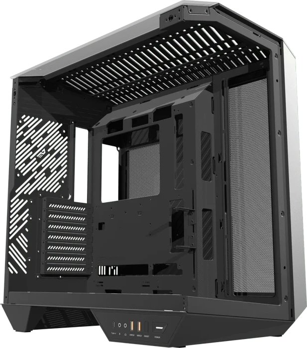 DarkFlash DY470 Shadow Black, inkl. 4x Lüfter, inkl. GPU-Halterung, Glasfenster