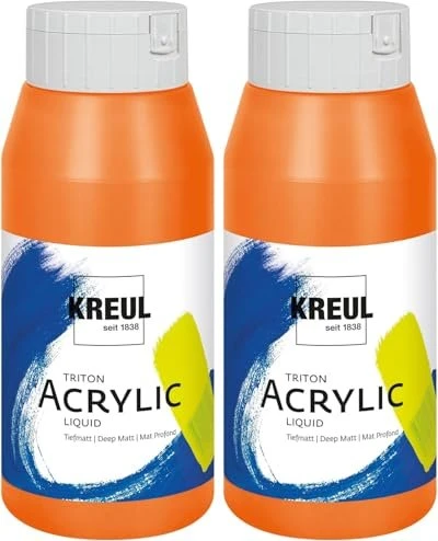 Kreul Solo Goya Triton Acrylic Acrylfarbe, aprikose, 750ml